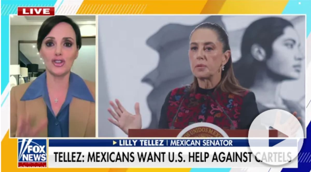 Senadora Lilly Téllez acusa al gobierno de Claudia Sheinbaum de proteger a “narcopolíticos” tras revelarse en EE.UU. un caso contra 10 funcionarios ligados al Cártel de Sinaloa y tráfico de drogas. Foto: Captura de pantalla