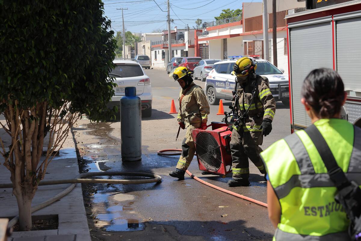 Asusta a familia fuga de gas de un cilindro
