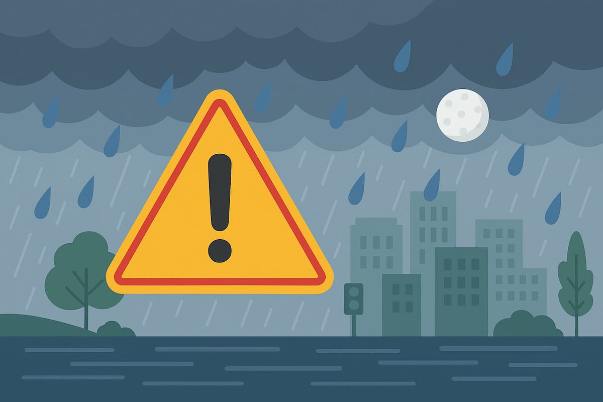 ¡Granizo y lluvias intensas pondrán en alerta a la CDMX esta tarde!. / Imagen ilustrativa hecha con IA (chatpgt).