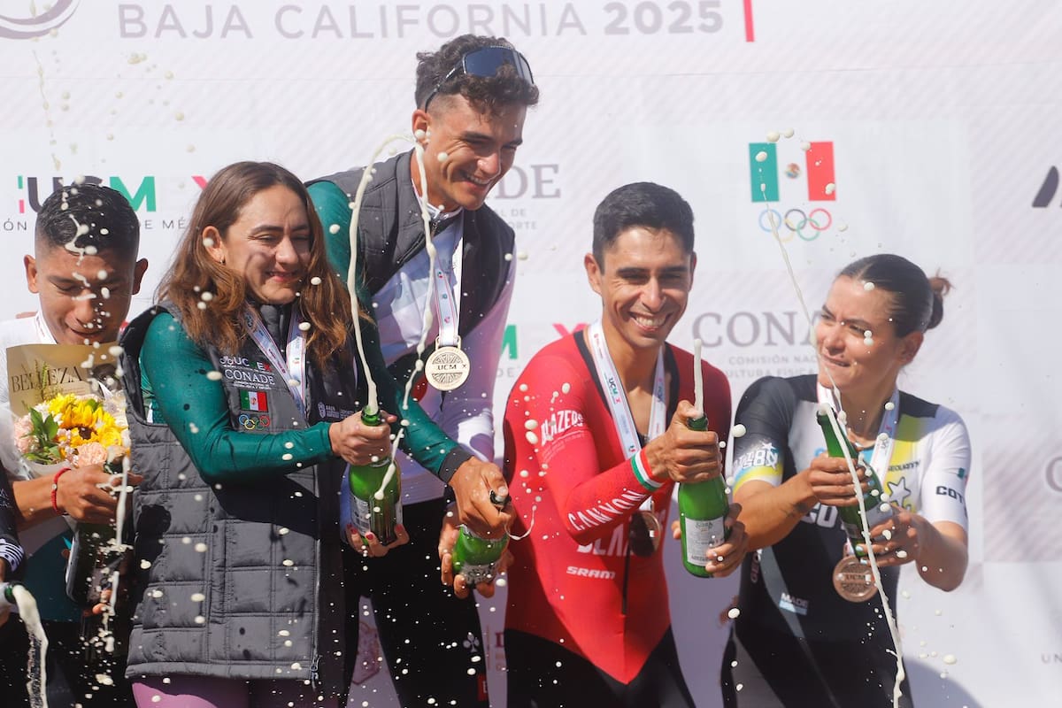 El ciclista bajacaliforniano brilló en casa y encabezó un exitoso arranque del Campeonato Nacional de Ciclismo de Ruta y Contrarreloj 2025.Foto: Alejandro Zepeda