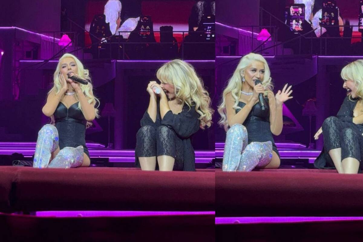 Christina Aguilera sorprende en concierto de Sabrina Carpenter