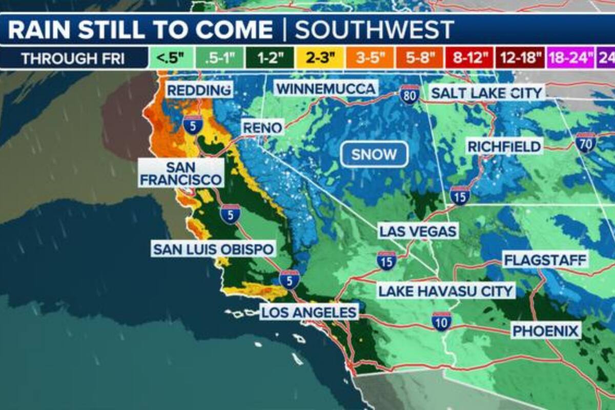 Inminente tormenta del ‘Pineapple Express’ amenaza con inundaciones monumentales en California