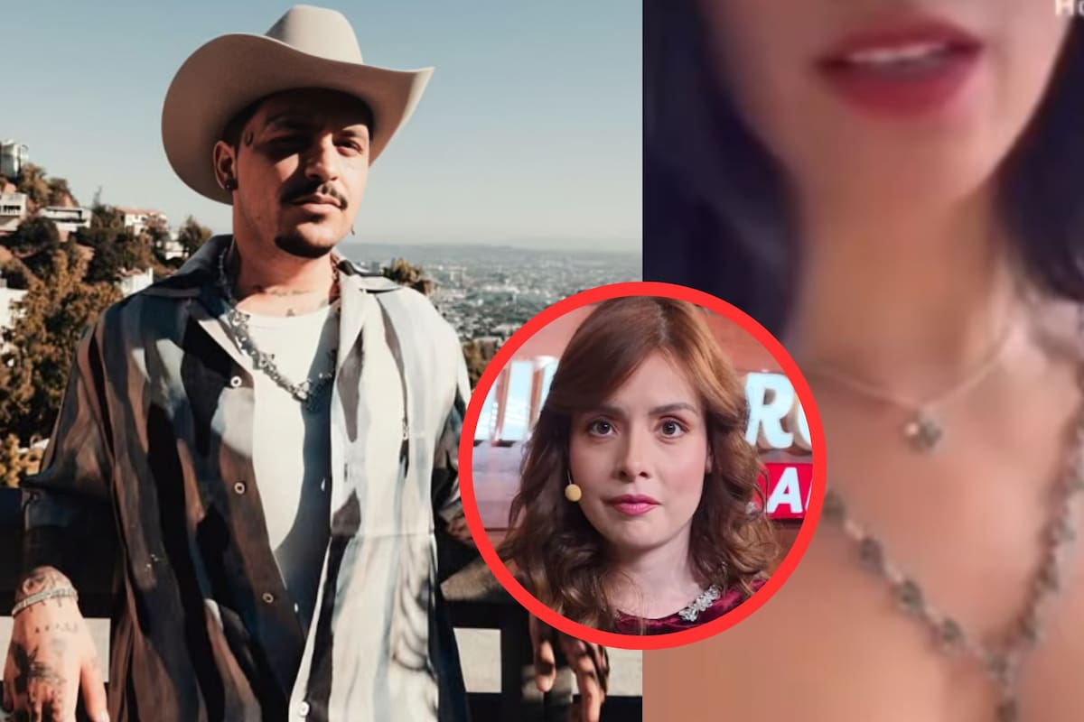 Maryfer Centeno señala similitudes entre el collar de Esmeralda Camacho “la violinista” y el que usa Christian Nodal