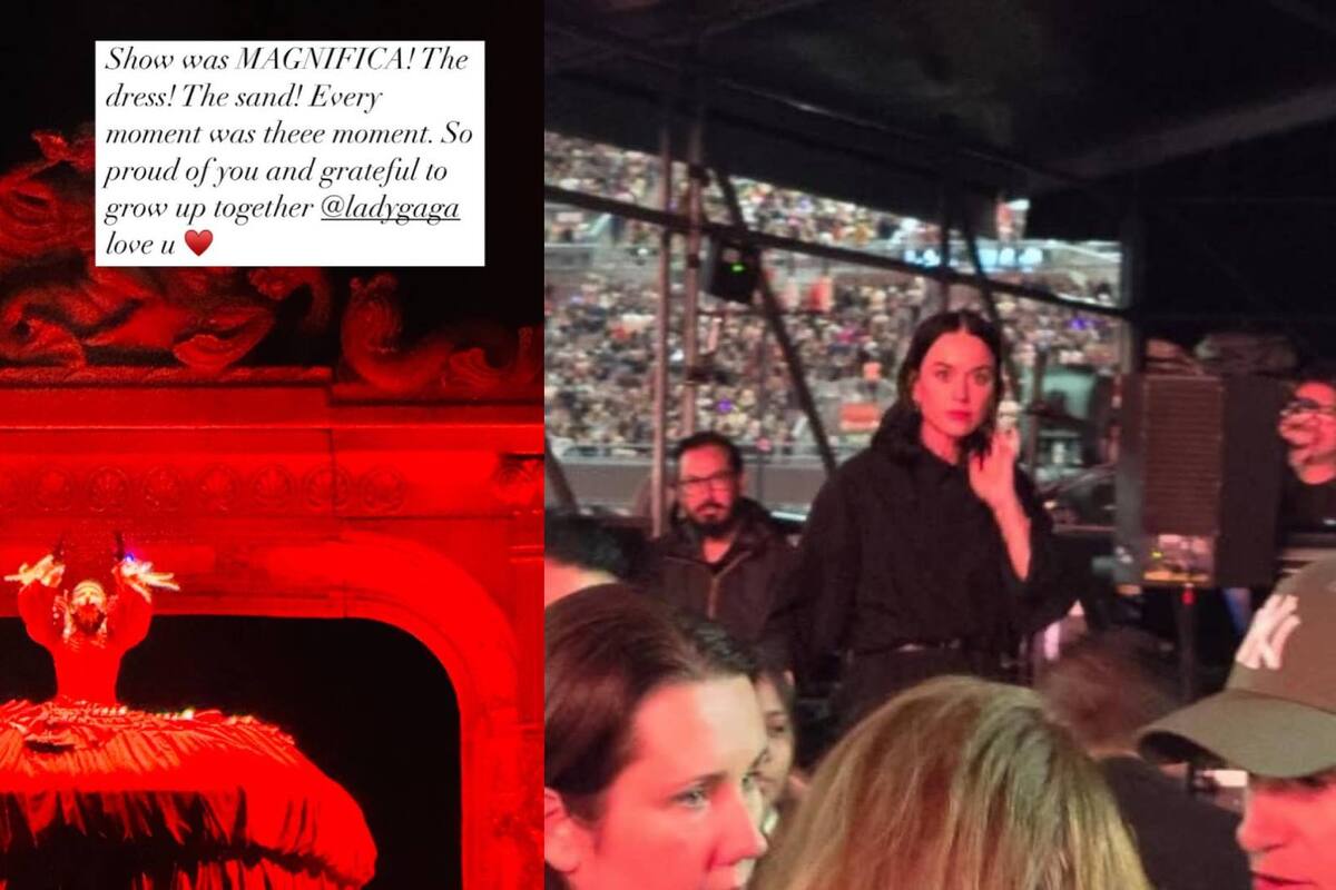 Katy Perry asiste a concierto de Lady Gaga en CDMX y le dedica emotivo mensaje
