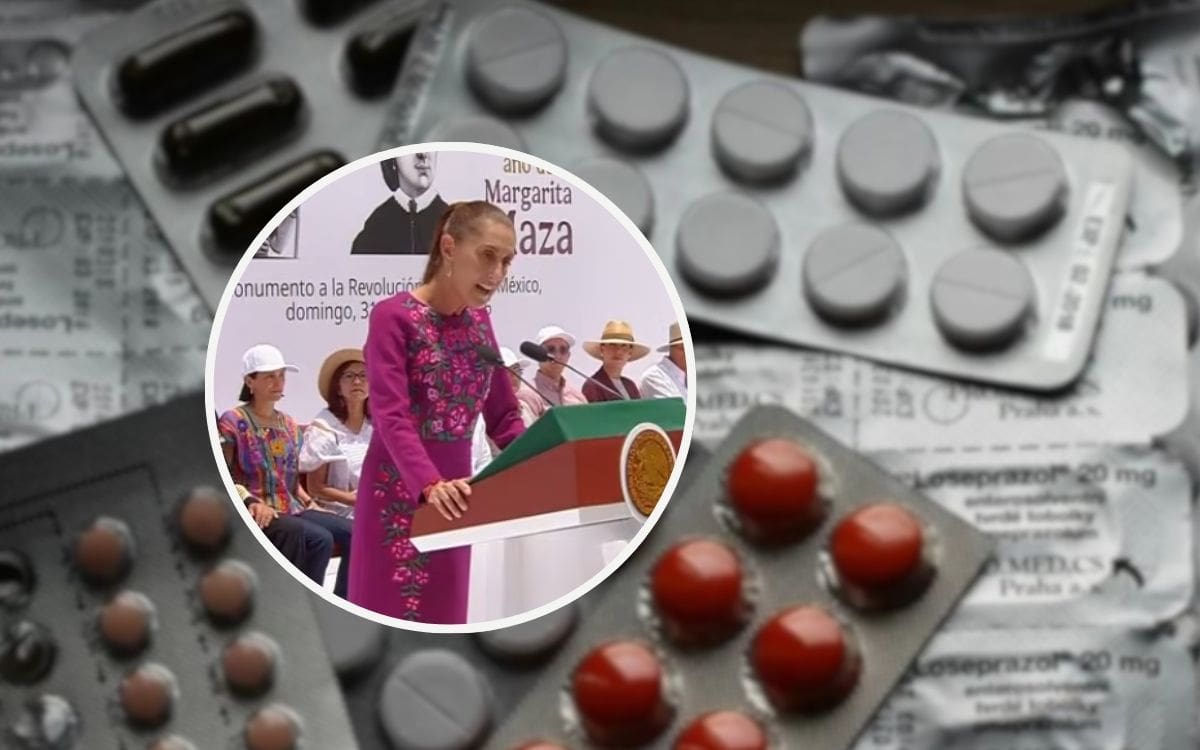 Sheinbaum afirma que hay un 85% de abasto de medicamentos en el País a dos años de su arribo al poder. | Captura de pantalla/Banco digital GH