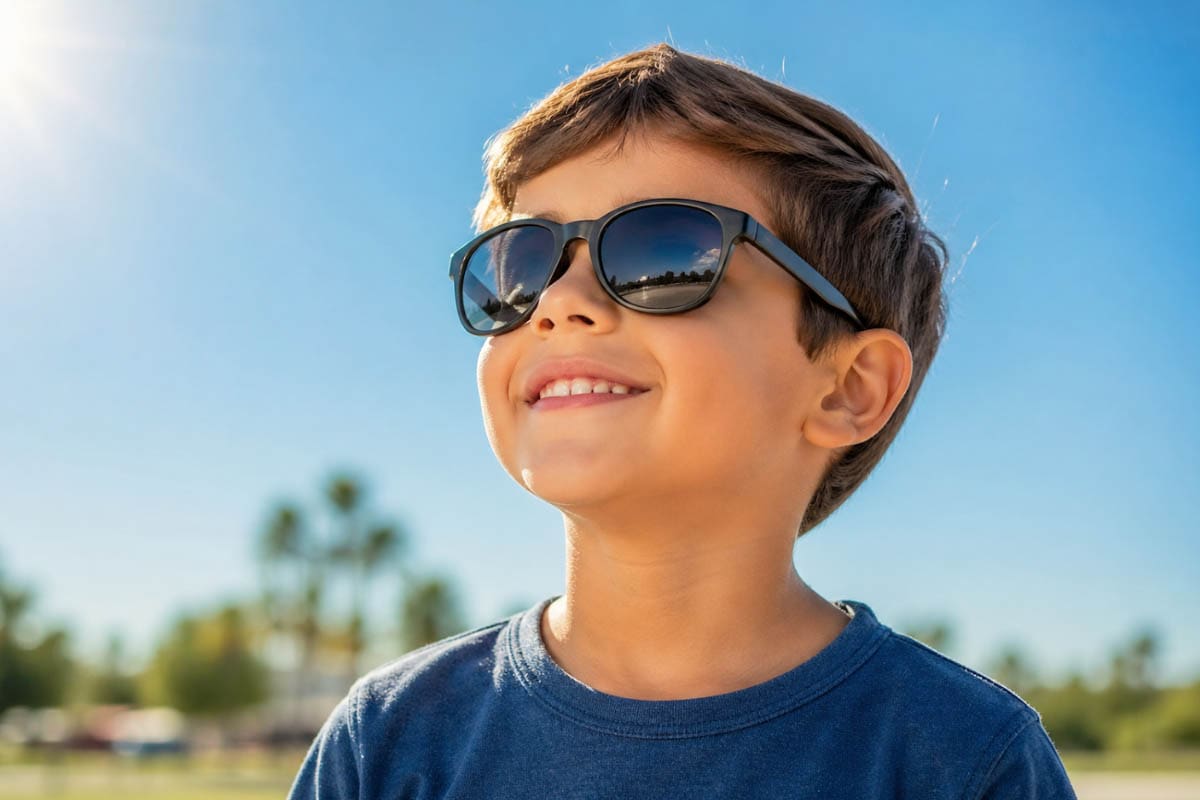 Advierten sobre riesgos en la vista de niños por exposición solar en Hermosillo.