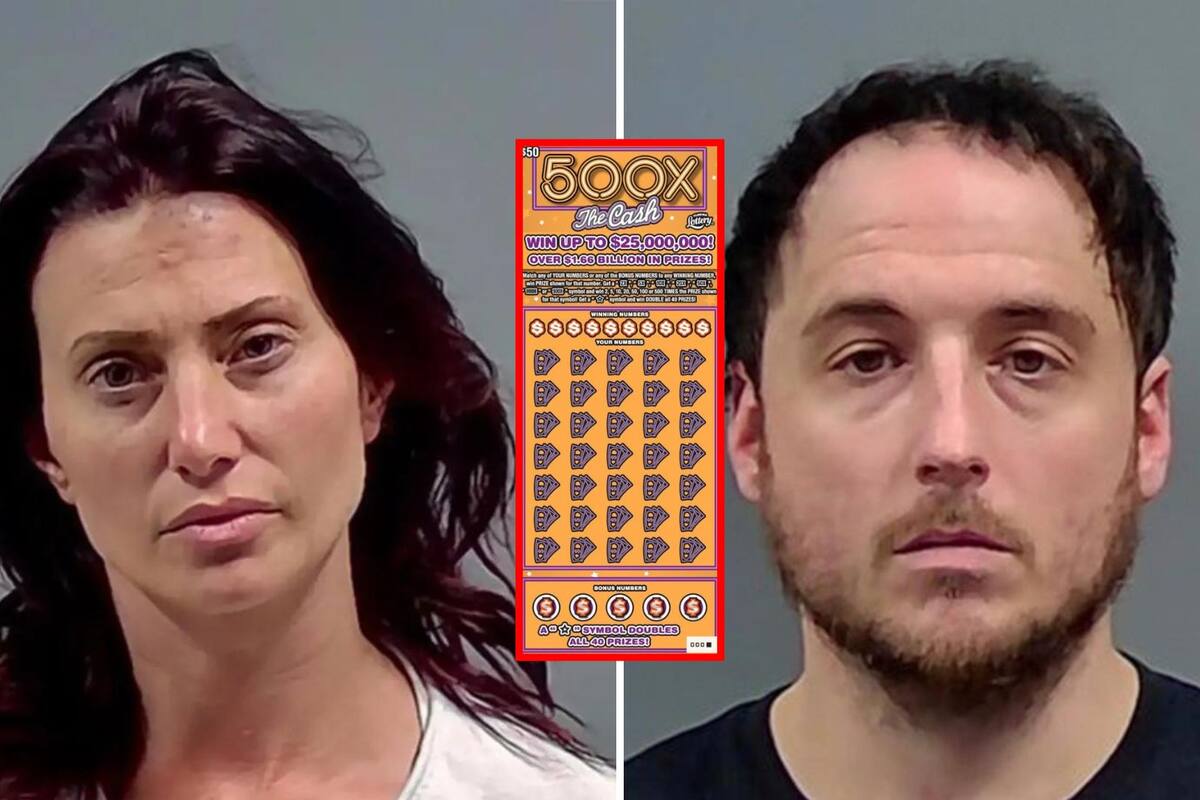 Pareja intenta cobrar premio de lotería con billete falso y son arrestados