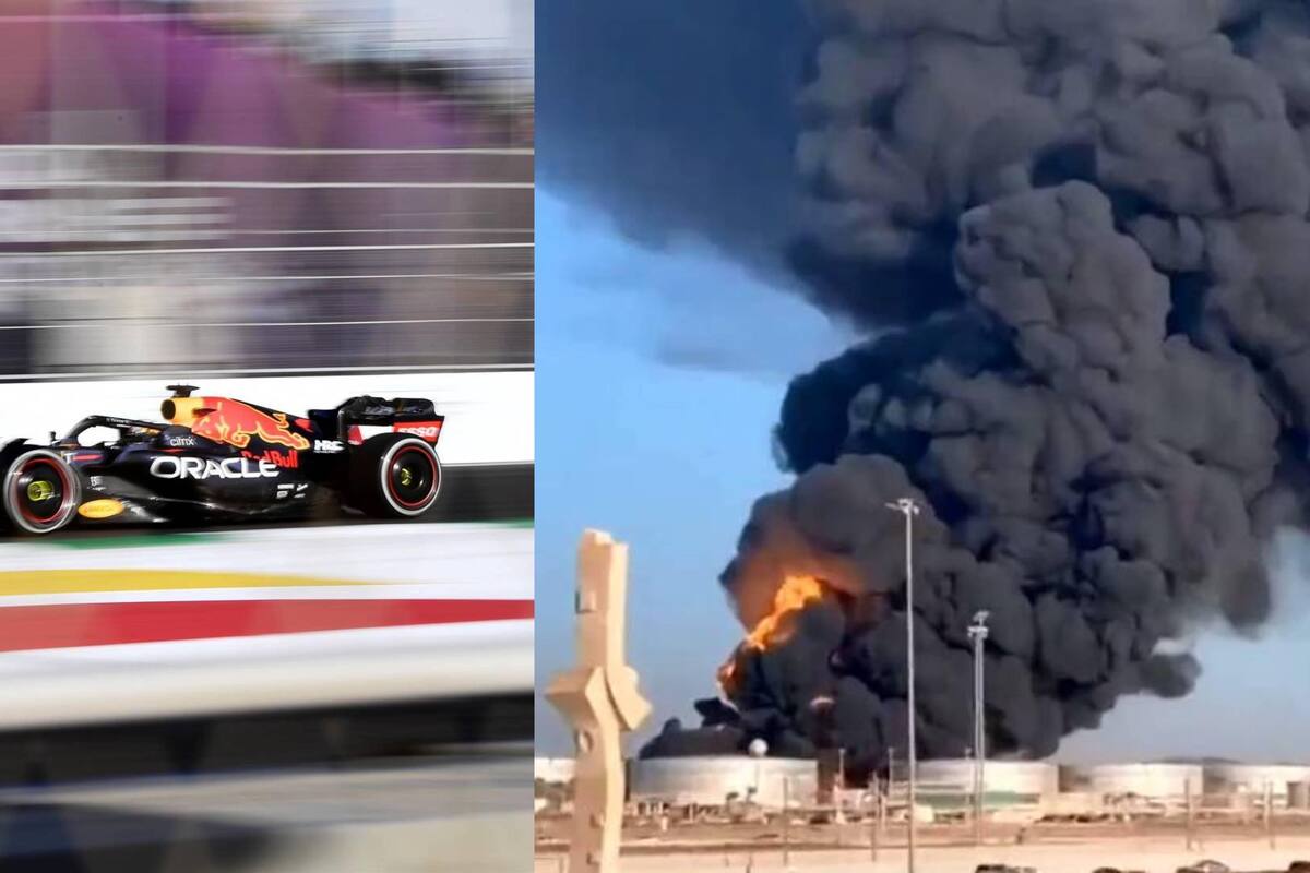 Gran Premio de Arabia: Cae misil enseguida de pista de Fórmula 1 y Max Verstappen dice "huele a quemado"
