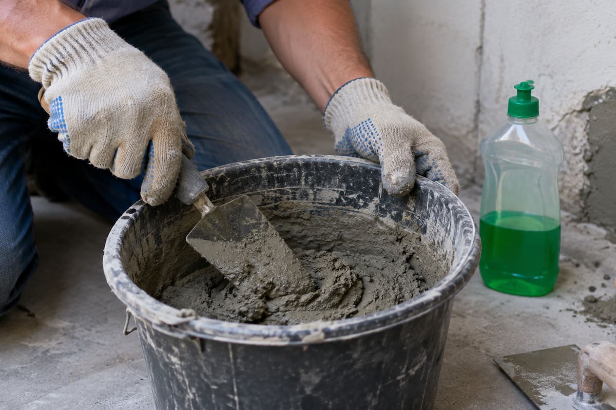¿Sirve el detergente para reparar grietas con cemento? Esto ocurre al añadirlo a la mezcla