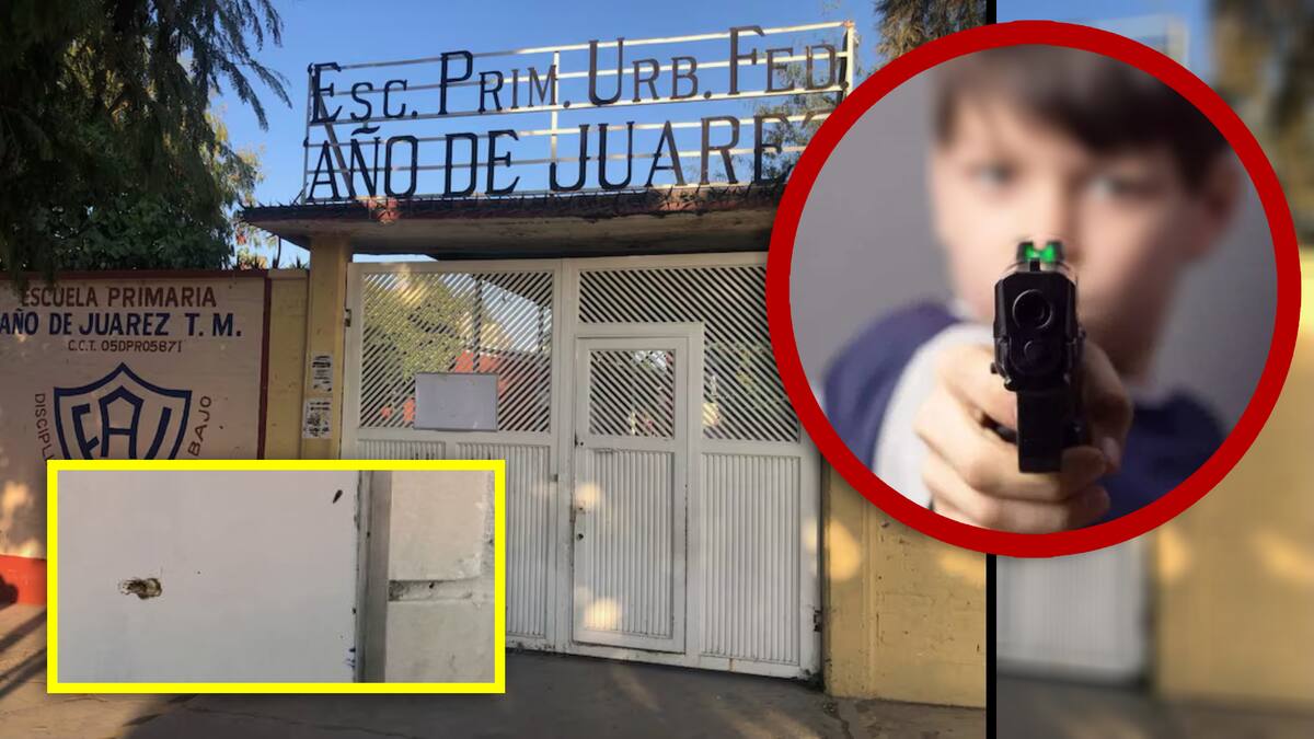 Torreón: Estudiante dispara pistola en la escuela primaria Año de Juárez. Foto: Especial