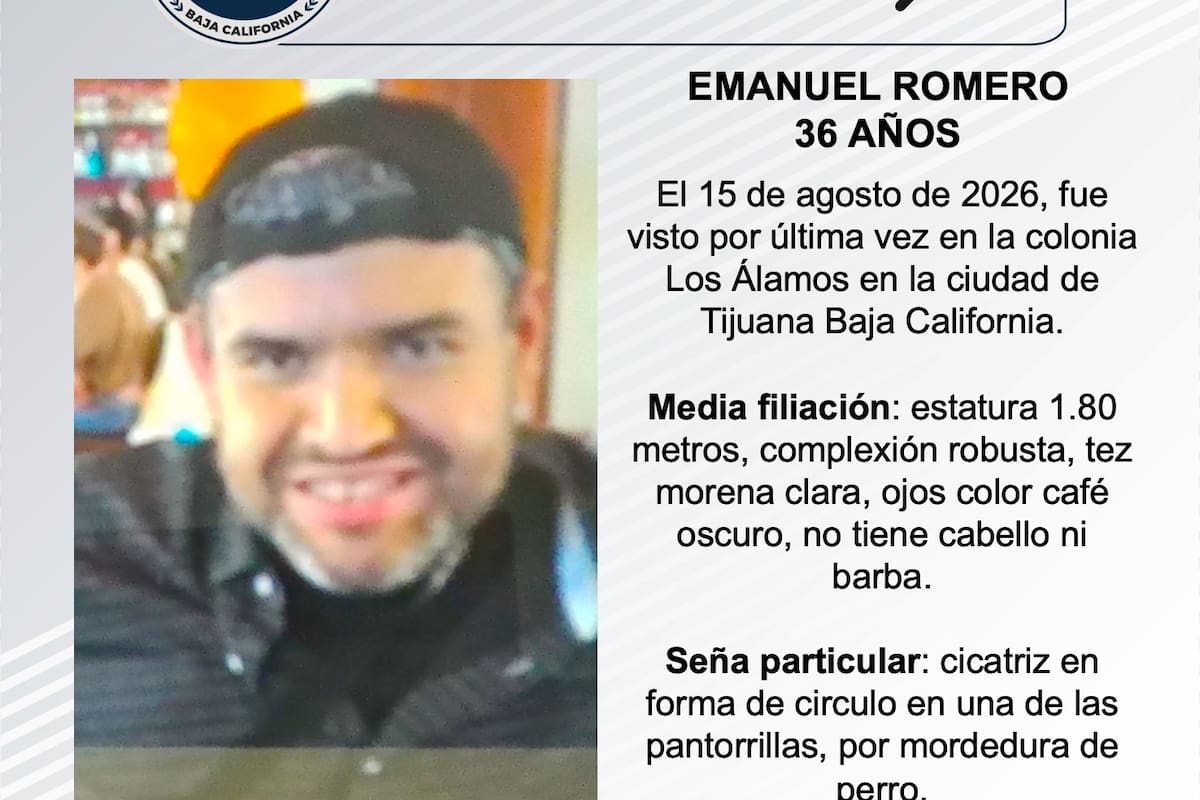 Se busca Emanuel Romero de 36 años