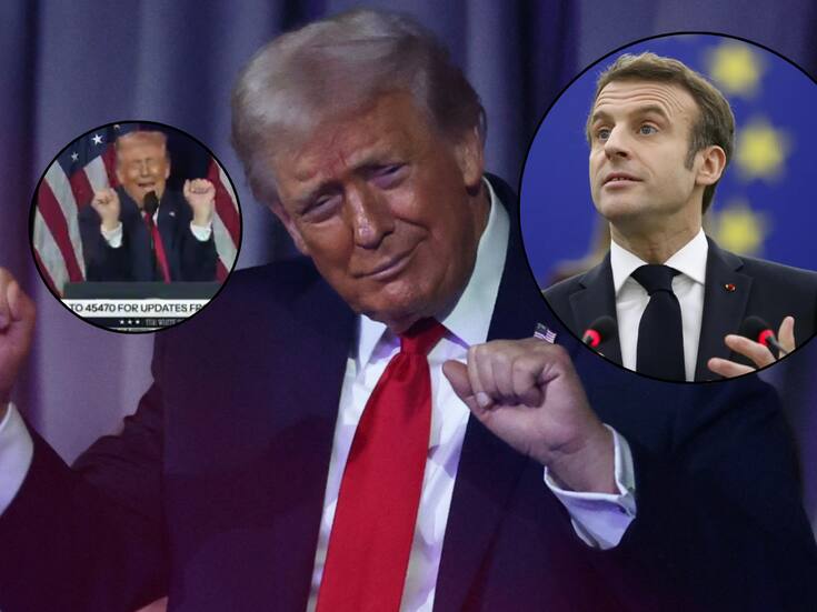 Trump se burló e imitó al presidente de Francia, Emmanuel Macron, y a atletas trans en vídeo