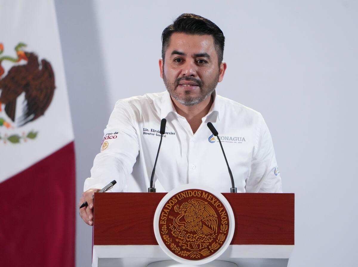 Efraín Morales López, director general de la Comisión Nacional del Agua (Conagua). | Crédito: Presidencia