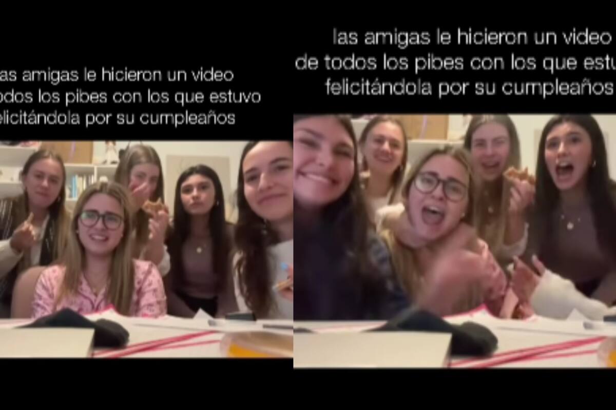 Amigos sorprenden a joven con un video de todos sus crushes felicitándola por su cumpleaños