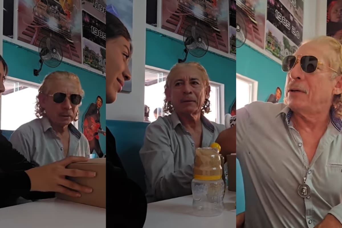 Joven de 22 años sorprende a su novio de 61 al anunciarle que será padre; el video desata debate en redes