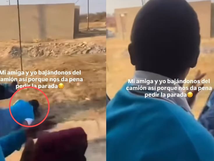 Niñas se lanzan de una combi en movimiento sin pedir la parada y caen a la carretera