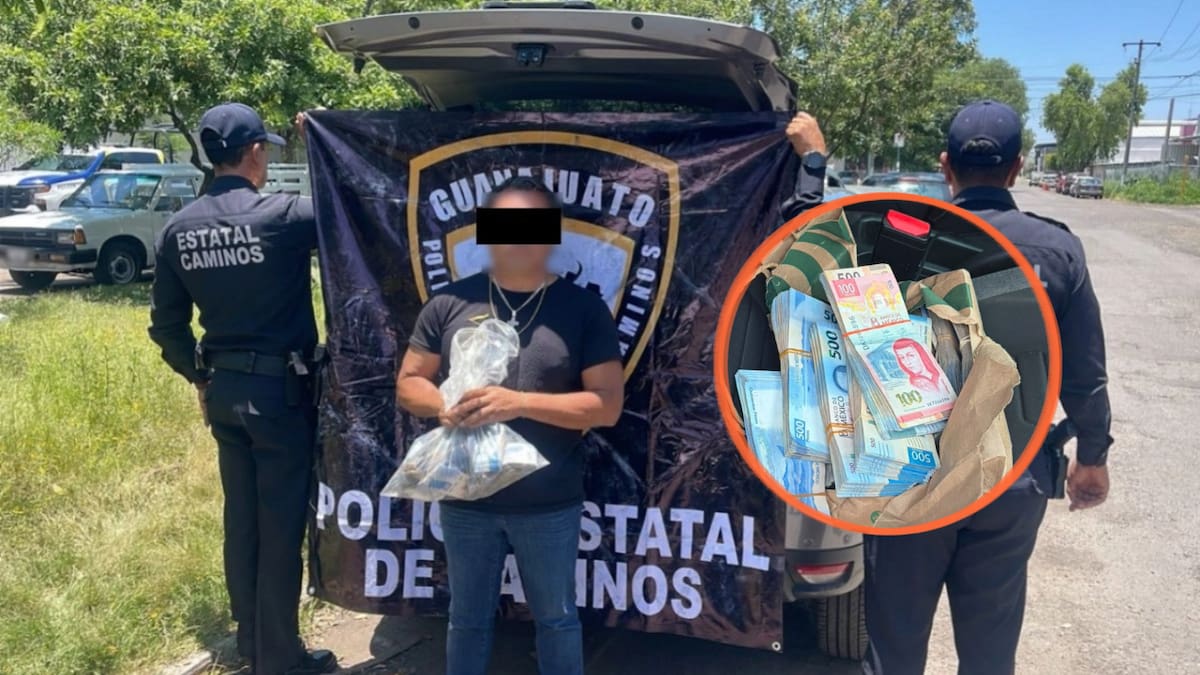 Miguel Ángel “N” fue detenido en León mientras transportaba 966 mil 298 pesos en efectivo en una camioneta, cuyo origen y destino no pudieron establecerse durante una revisión preventiva realizada por policías estatales