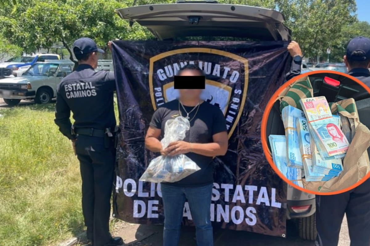 Miguel Ángel “N” fue detenido en León mientras transportaba 966 mil 298 pesos en efectivo en una camioneta, cuyo origen y destino no pudieron establecerse durante una revisión preventiva realizada por policías estatales