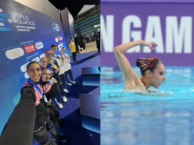 México gana oro y dos platas en la Copa del Mundo de Natación Artística en Medellín y se coloca entre la élite internacional