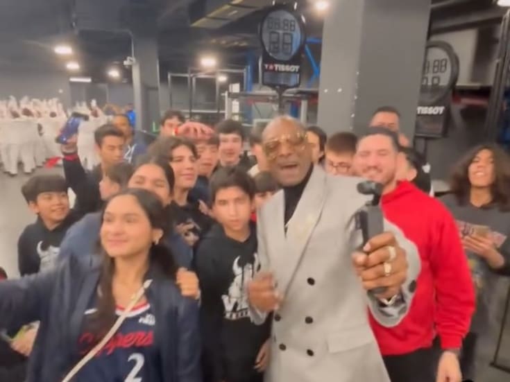 Niños cachanillas disfrutan experiencia en juego de NBA junto a Snoop Dogg