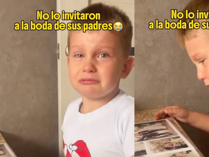 “¿Por qué hicieron una fiesta?”: niño llora desconsolado al no ser invitado a la boda de sus padres