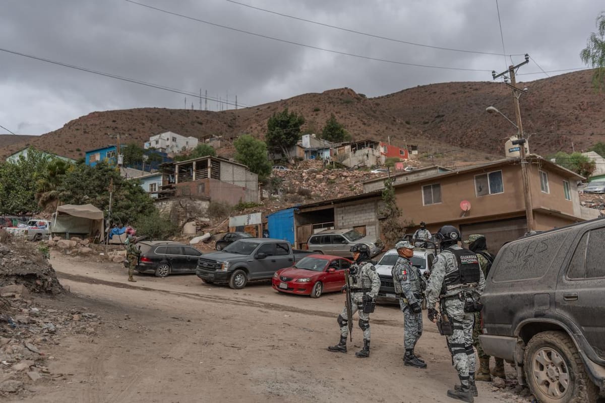 El hallazgo ocurrió en un camino de terracería, esquina con la calle Lomas de Santa María. Foto: Border Zoom