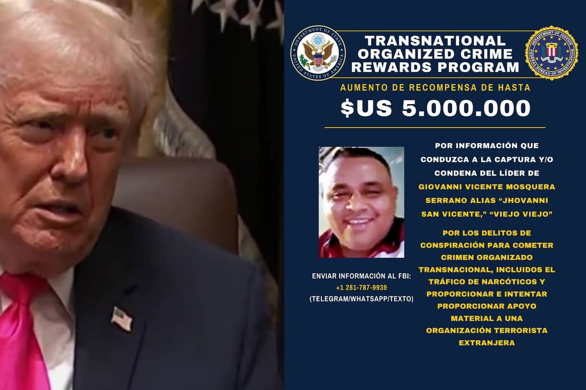 EEUU eleva a 5 millones de dólares la recompensa por lider de la organización terrorista venezolana Tren de Aragua