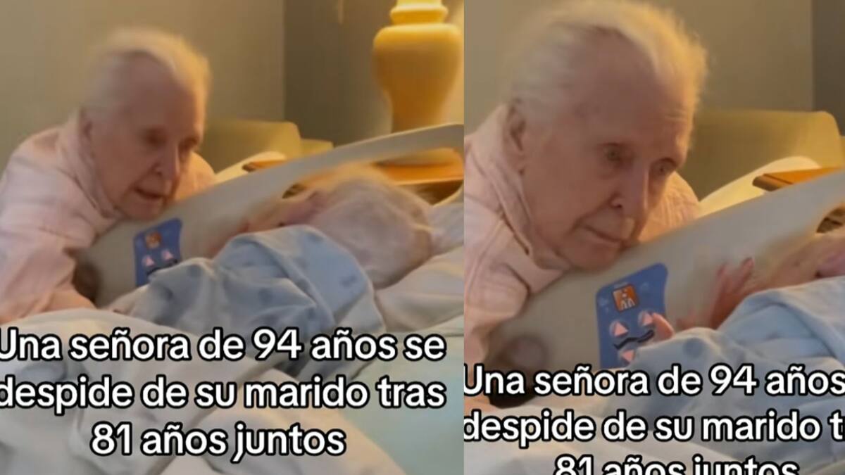 “¿Estás durmiendo? Tras permanecer 81 años juntos, esta señora se despidió de su marido