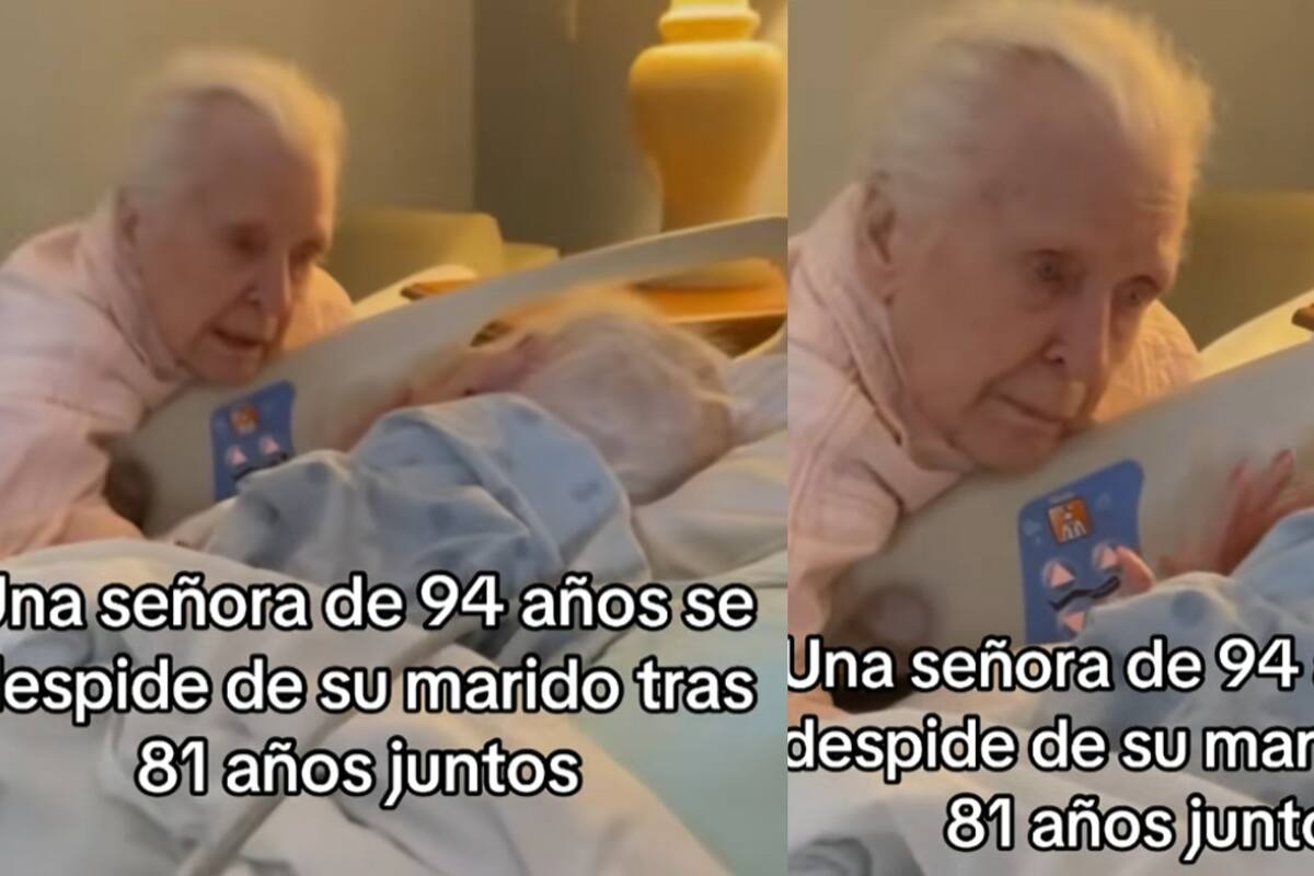 “¿Estás durmiendo? Tras permanecer 81 años juntos, esta señora se despidió de su marido