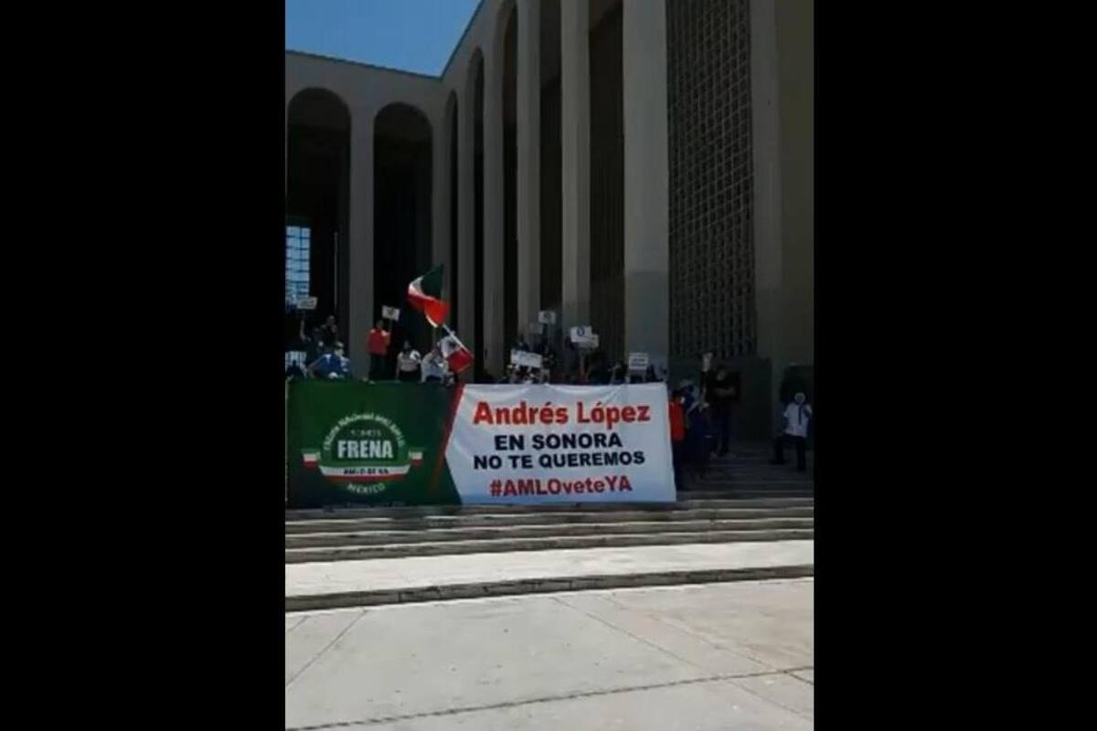 Protestan en Hermosillo y el País contra el Presidente