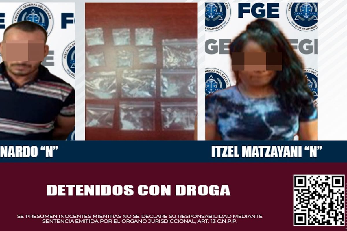 Mujer y hombre arrestados por cateos contra drogas