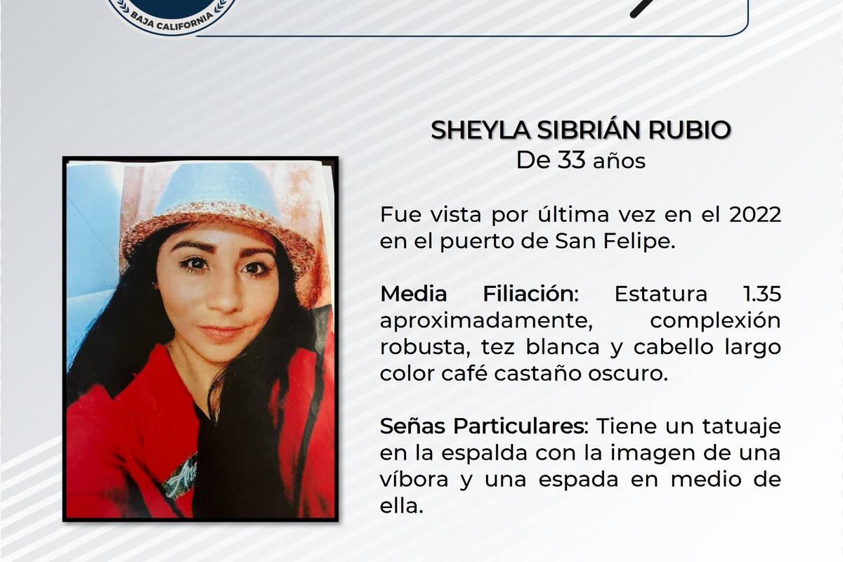 Se solicita ayuda para localizar Sheyla Sibrián Rubio
