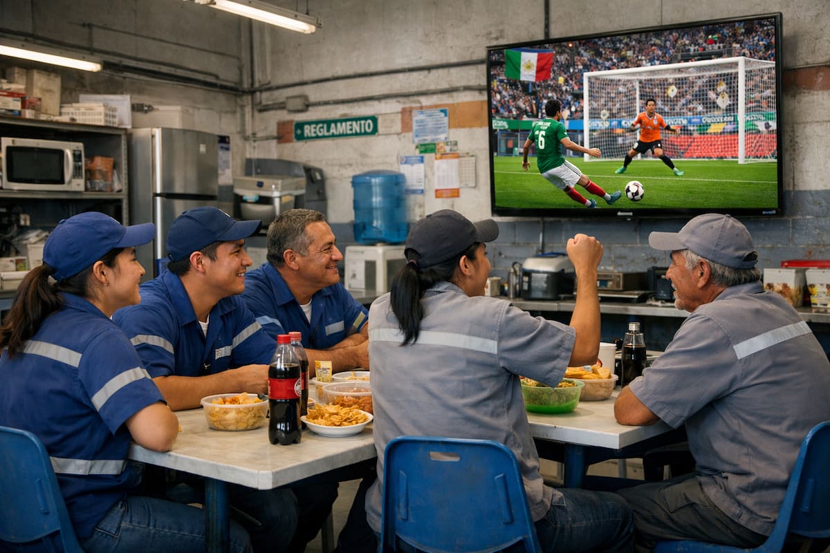 ¿Te dejarán ver el Mundial en el trabajo? Maquiladoras prevén permisos para facilitar a trabajadores ver los partidos