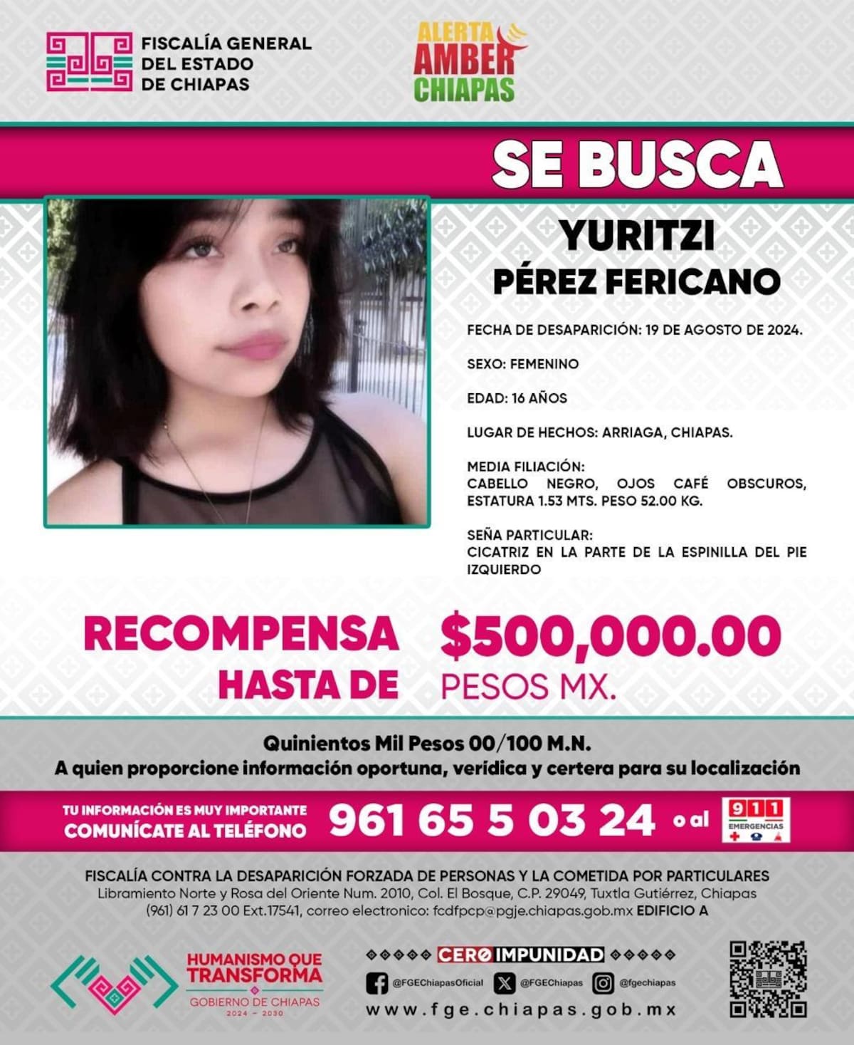 Realizaron una jornada con la esperanza de que alguien pueda brindar alguna información. Foto: Cortesia