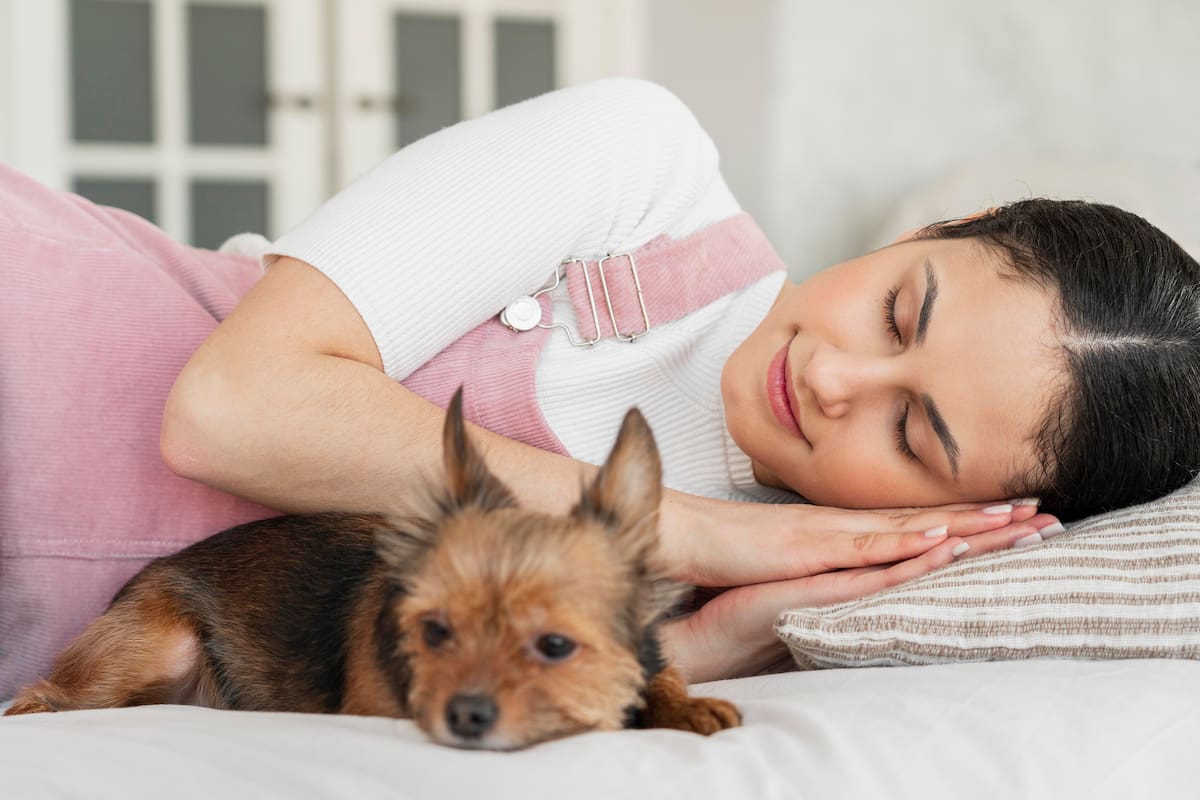 ¿Es bueno o malo dormir con tu perro en la cama?