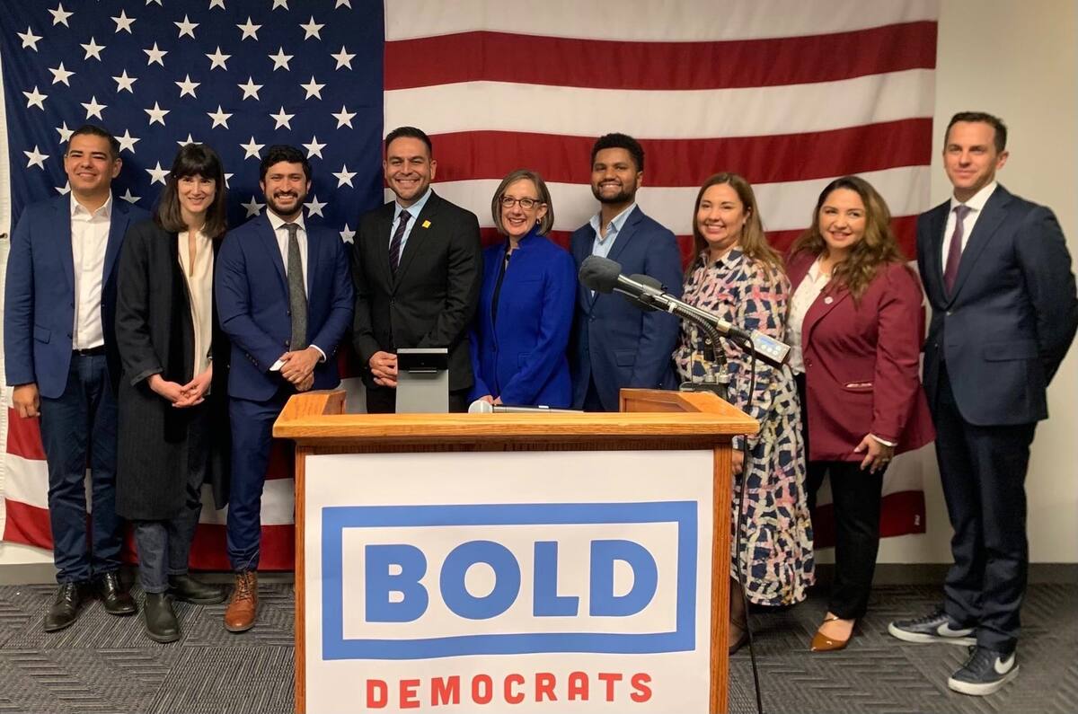 Fotografía de los integrantes de Bold Democrats. | Crédito: X @BOLDDems