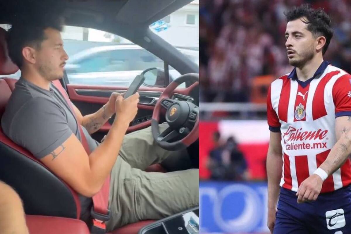 VIDEO: Critican a futbolista de Chivas por conducir distraído y usando el celular