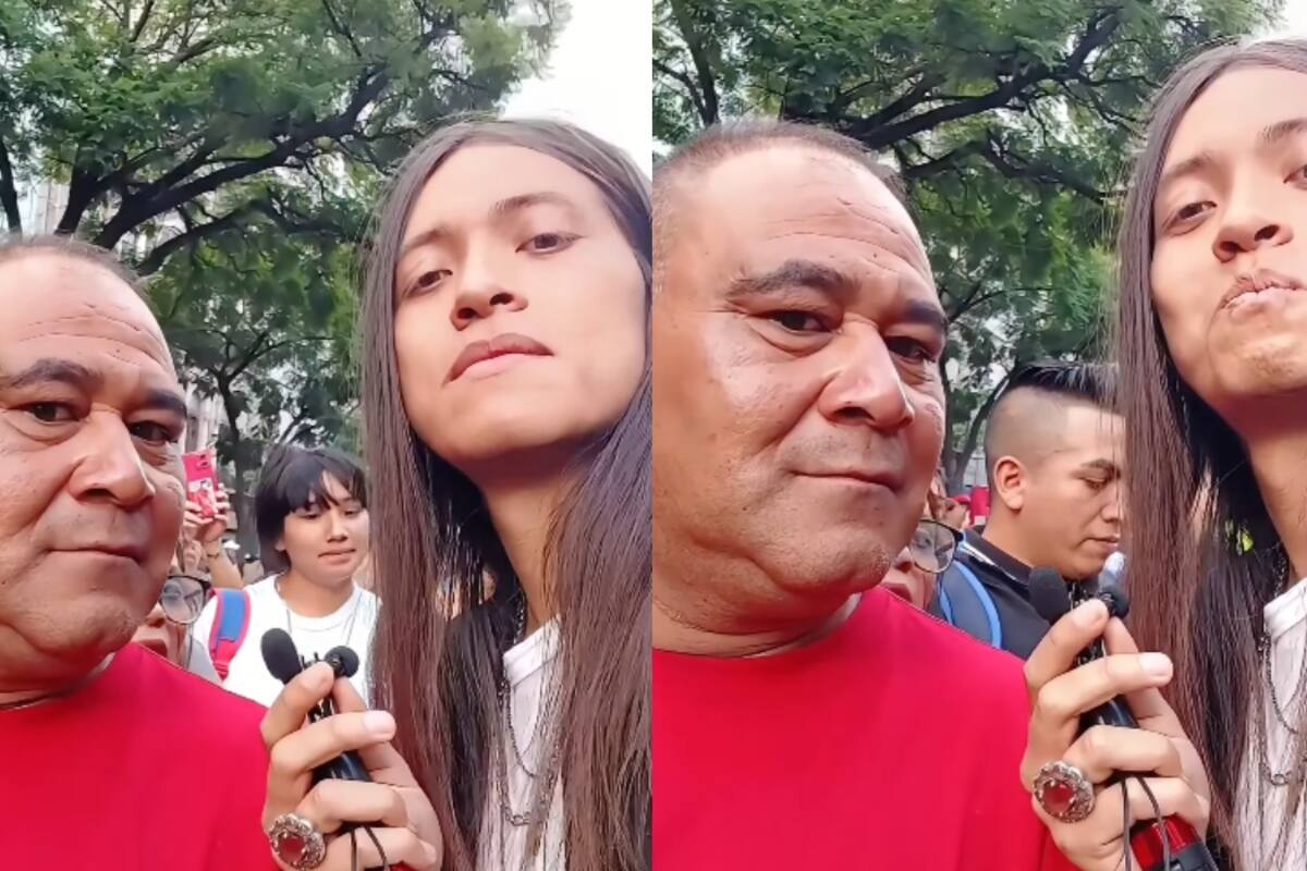 “¿Señor, está bien?”: influencer reta a un hombre a no parpadear, pero este lo sorprende al aguantar 3 minutos con los ojos abiertos