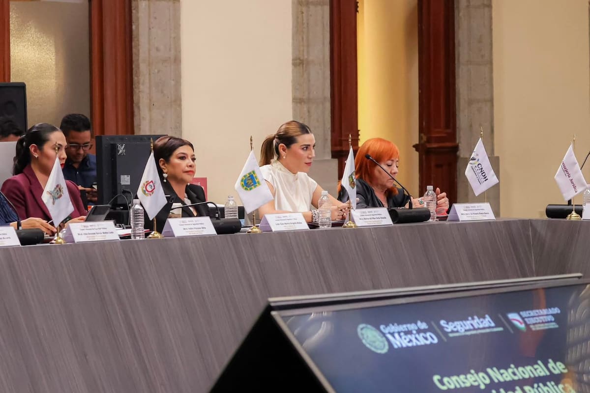 Resalta gobernadora coordinación para fortalecer la paz en el Consejo Nacional de Seguridad