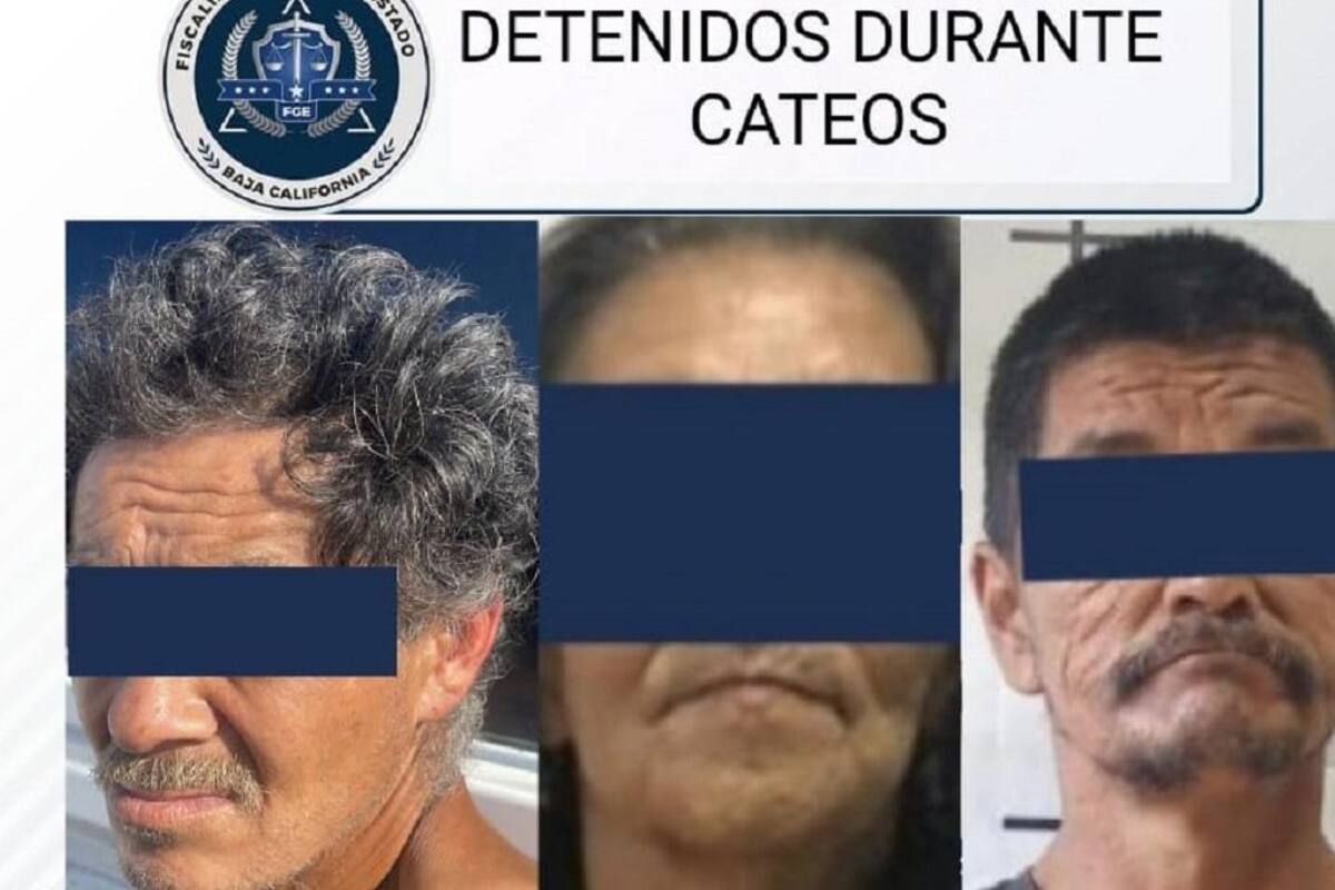 Cateos en Ensenada dejan tres detenidos, decomisos de arma abastecida y narcóticos