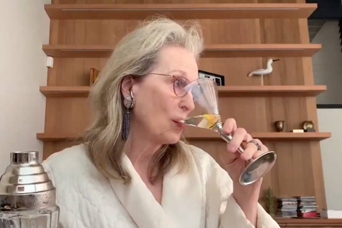 Meryl Streep ‘se emborracha’ en videollamada con sus amigas