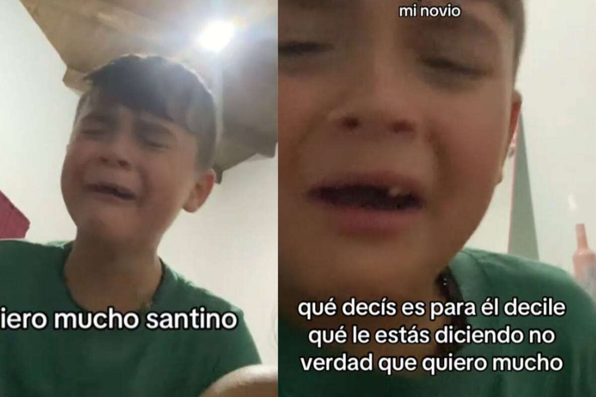 Niño rompe en llanto al enterarse de que su hermana terminó con su novio