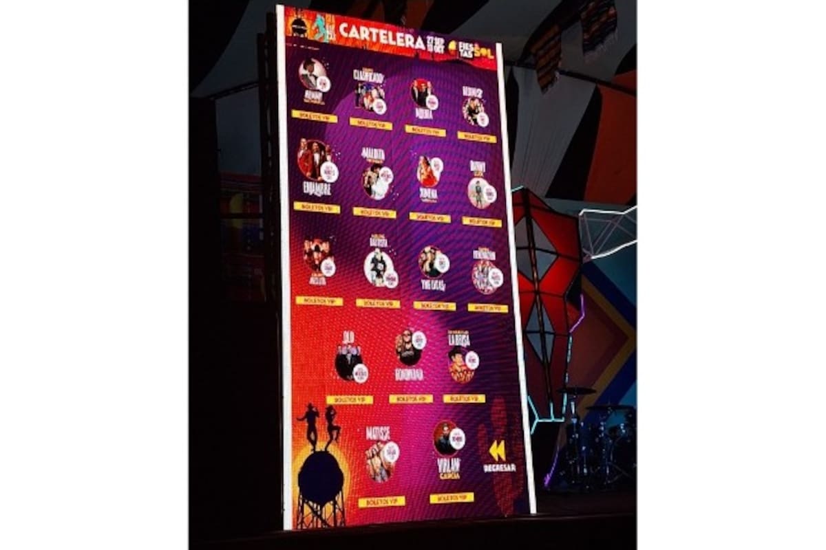 Revelan cartelera oficial de las Fiestas del Sol 2024