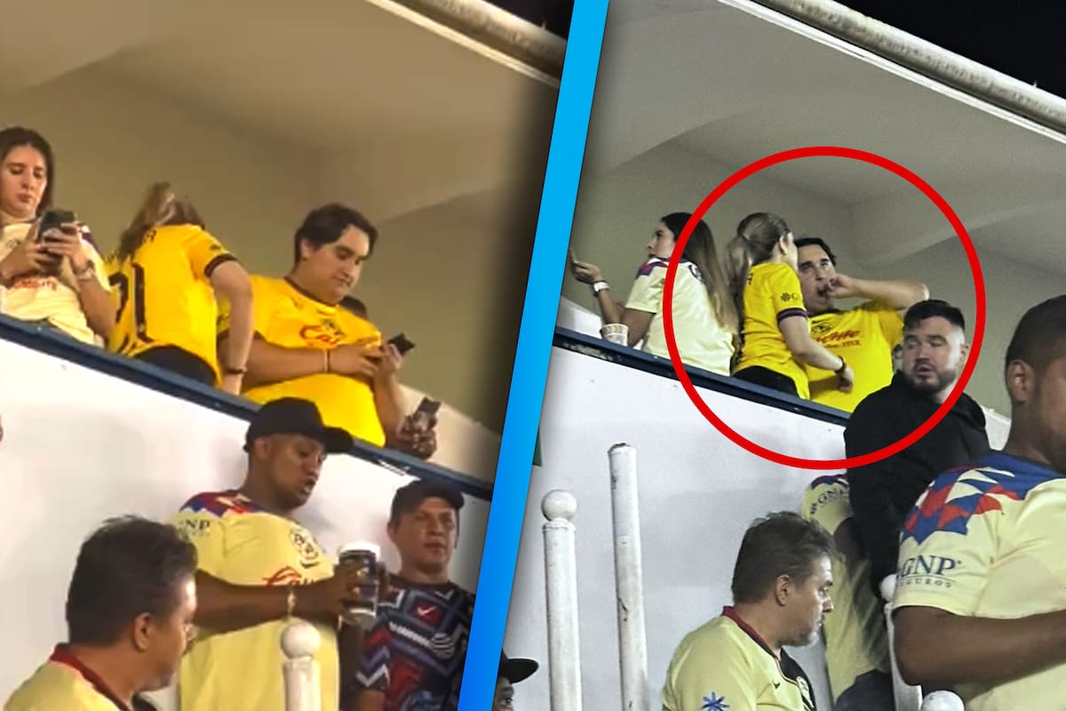 Captan a hijo de AMLO en palco apoyando al América durante la final de la Liga MX