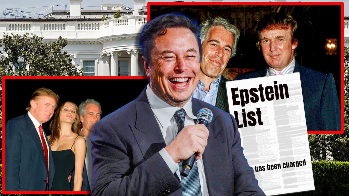 Elon Musk acusa a Donald Trump de estar vinculado a los documentos de Epstein. FOTO: Especial