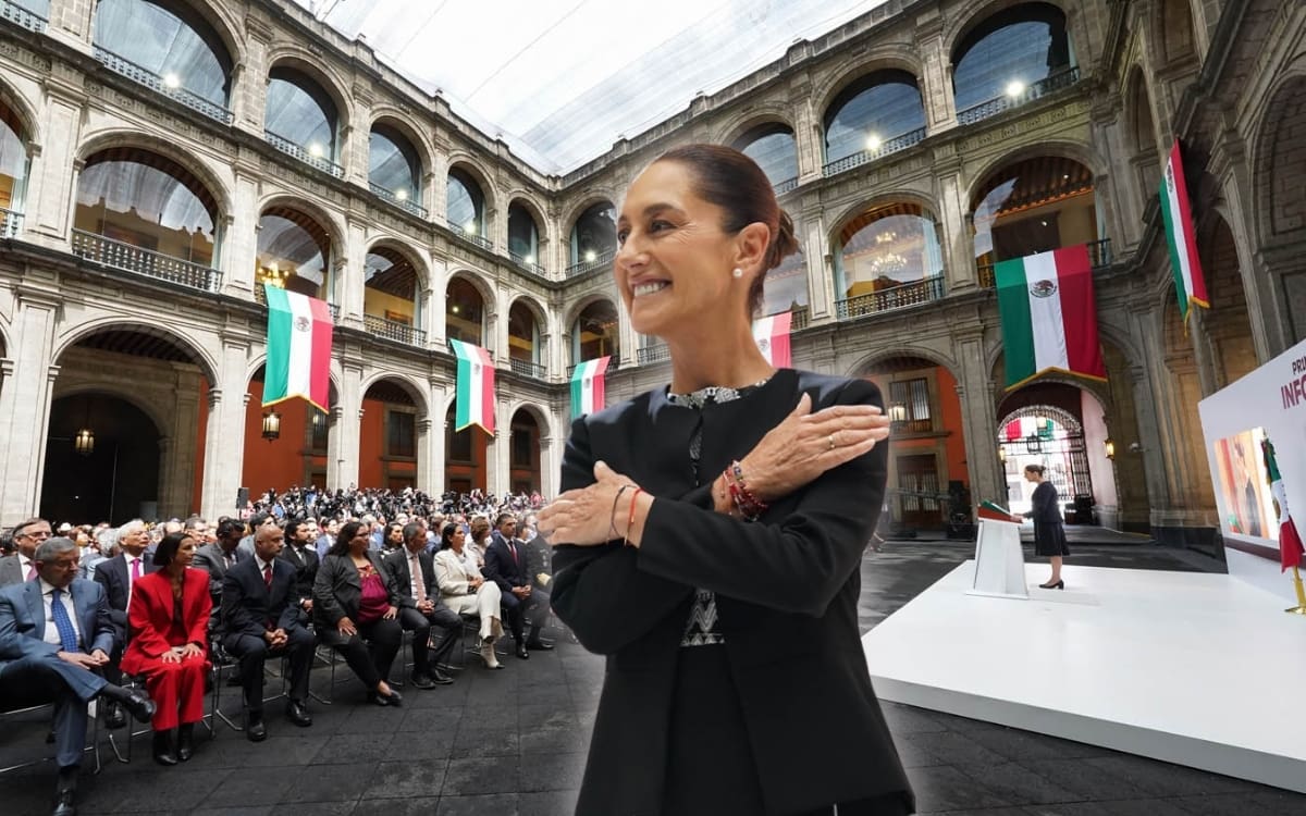 La presidenta Claudia Sheinbaum rendirá su segundo informe de gobierno este miércoles 1 de septiembre del 2026. | Crédito: Especial/Banco digital GH
