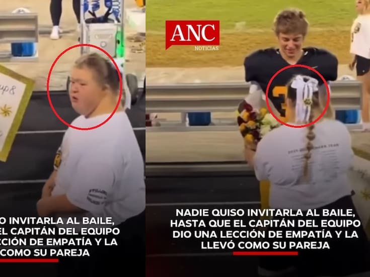 Chico popular de la escuela y capitán del equipo de futbol americano invita a una chica rechazada por su apariencia al baile de graduación y el emotivo gesto se vuelve viral