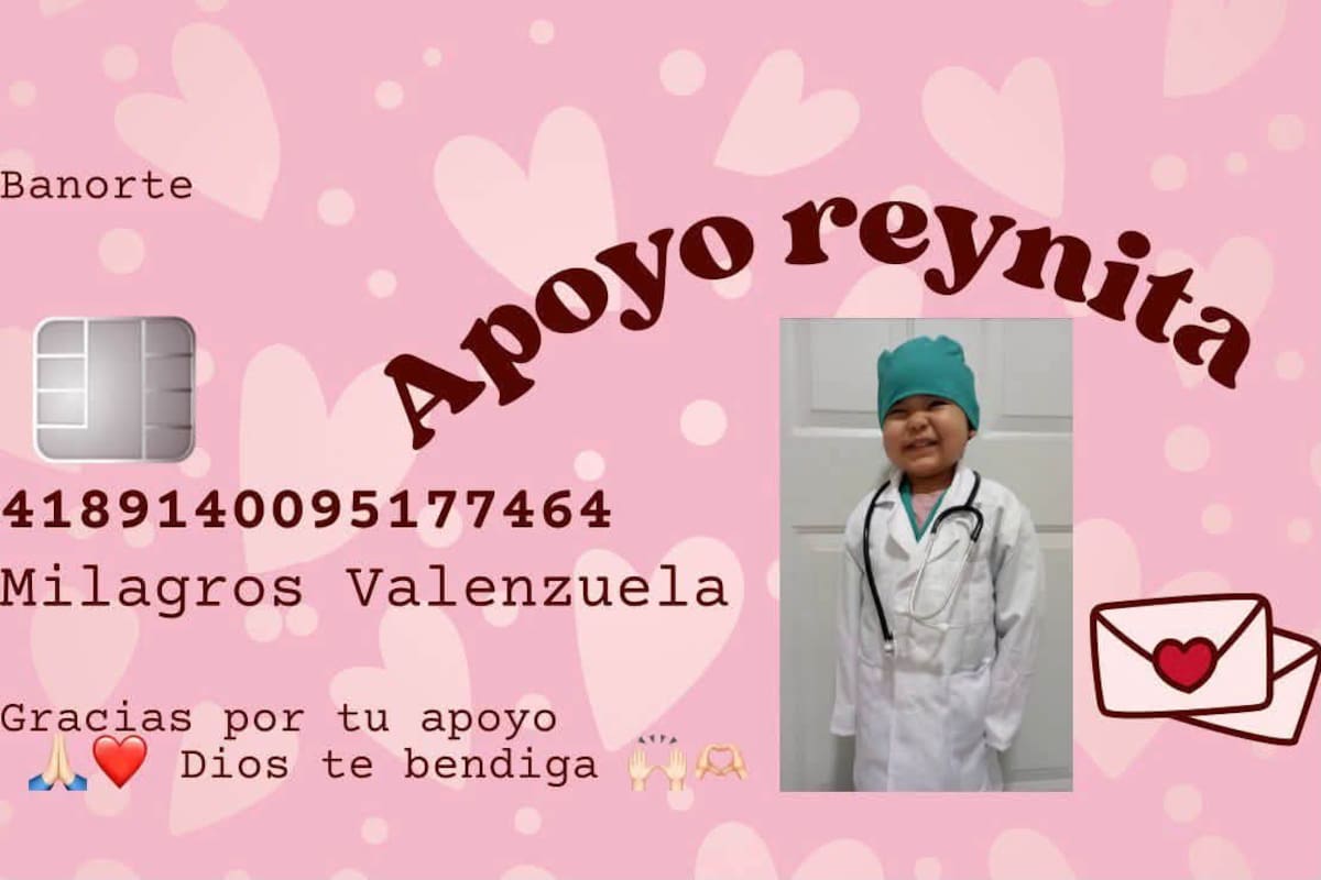 Familia de la menor Reyna Milagros pide apoyo urgente para continuar tratamiento; esta semana debe viajar a la Ciudad de México