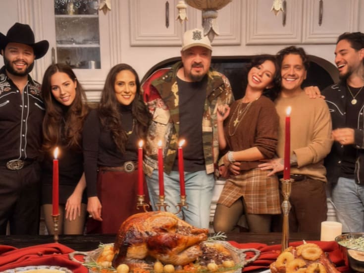 Ángela Aguilar y Christian Nodal celebran juntos Acción de Gracias con cena familiar