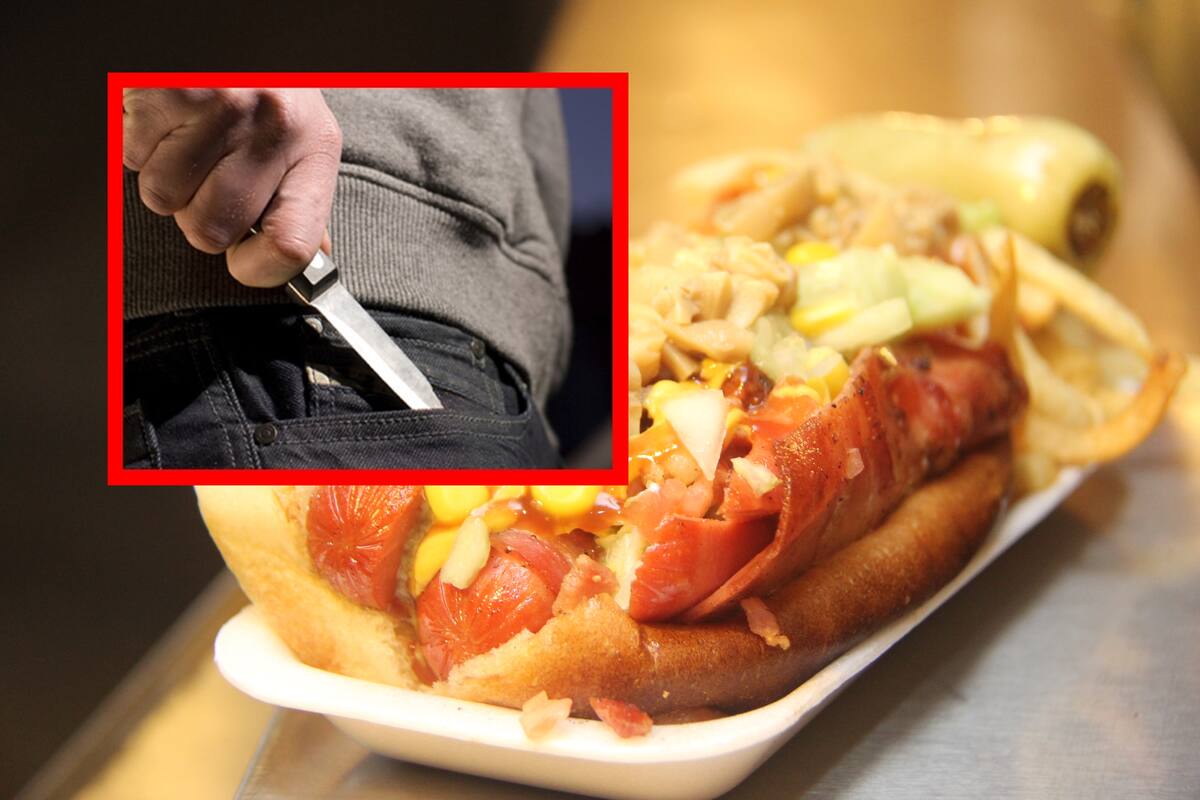 ¿Un hot dog con todo y dinero?: Joven asalta carreta en la Periodista de Hermosillo